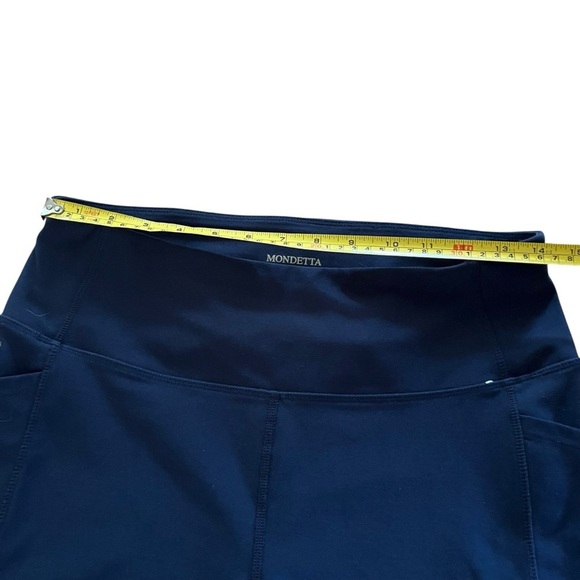 Mondetta Performance + Luxury Navy Leggings L | High Rise Stretch Athletic Pants - Picture 2 of 10